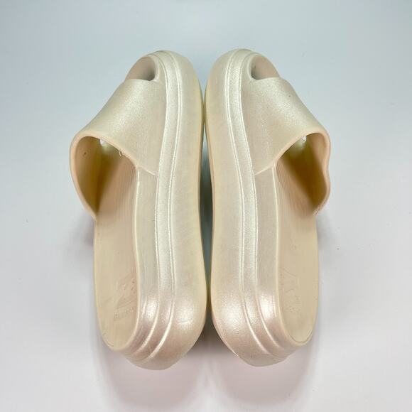 Billabong Cloud Slides Cream Platform Sandals Slip On Comfort Women’s Size 6B - Picture 7 of 10